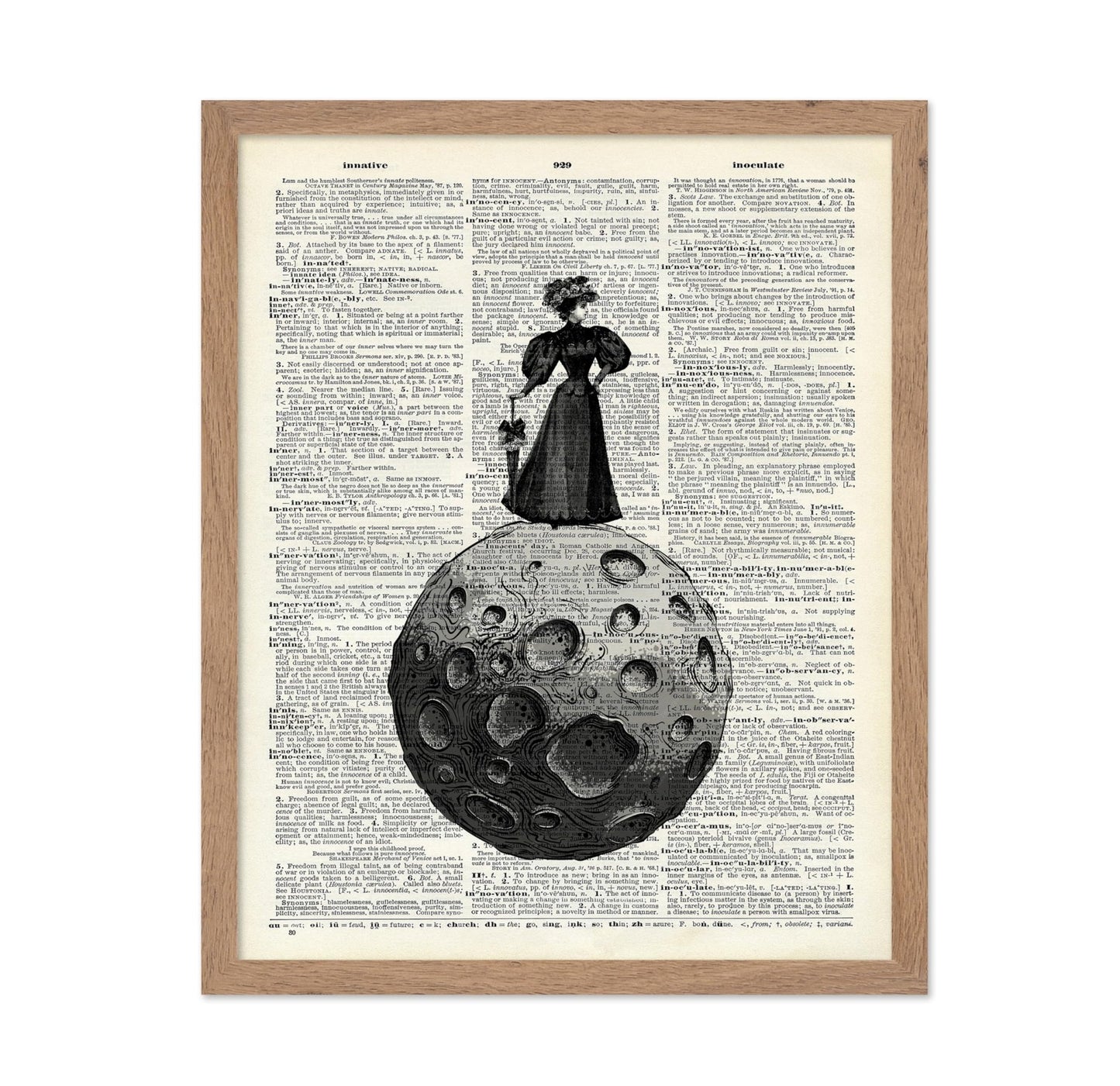 Victorian Woman on The Moon
