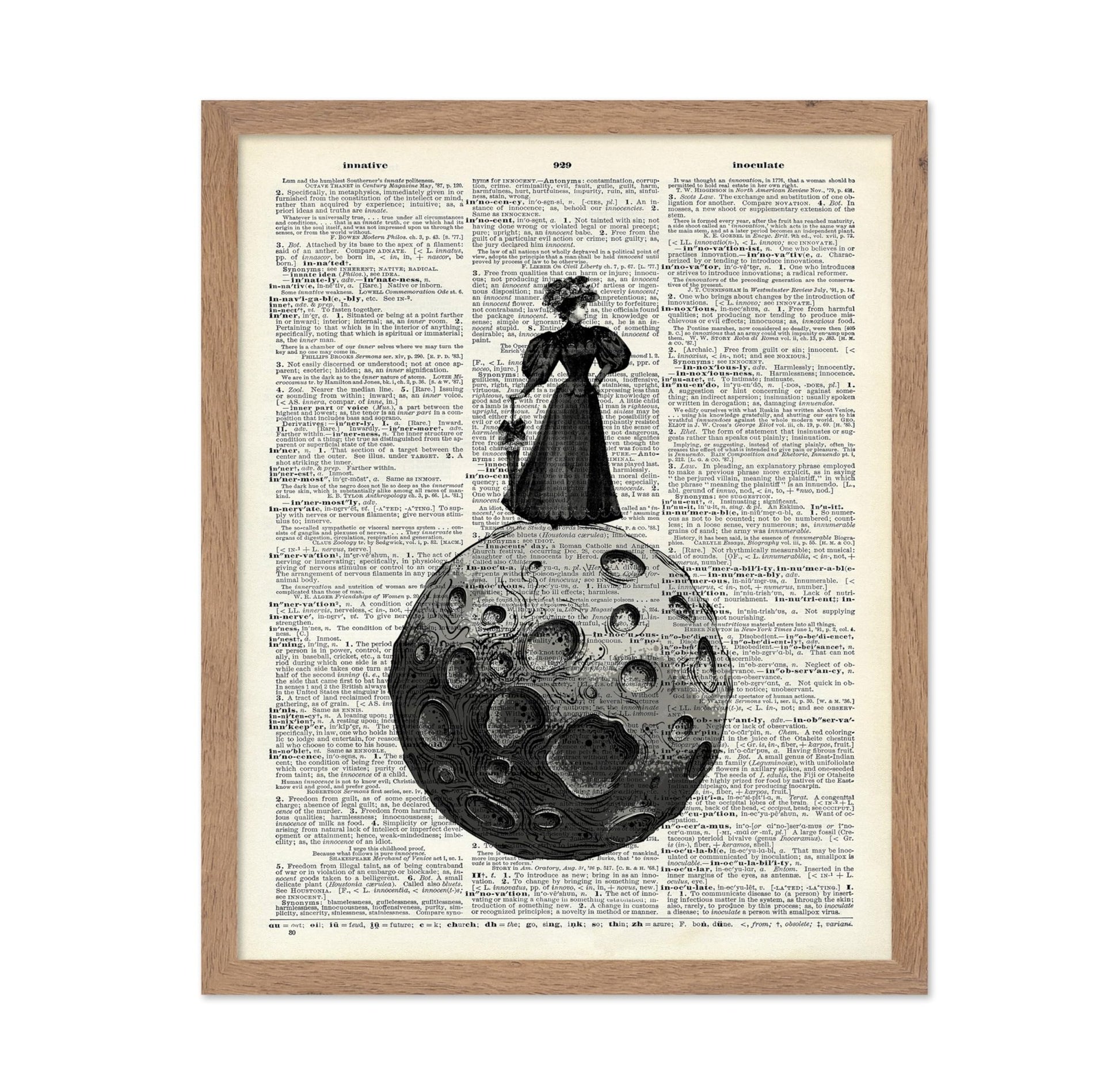 Victorian Woman on The Moon