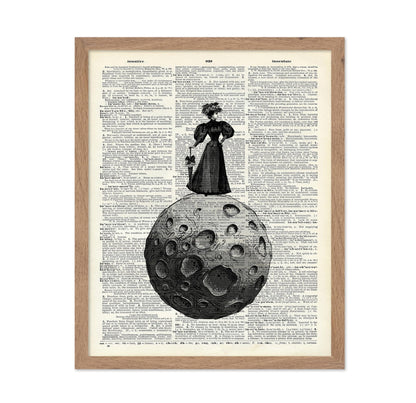 Victorian Woman on The Moon
