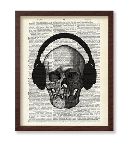 Skull with Headphones