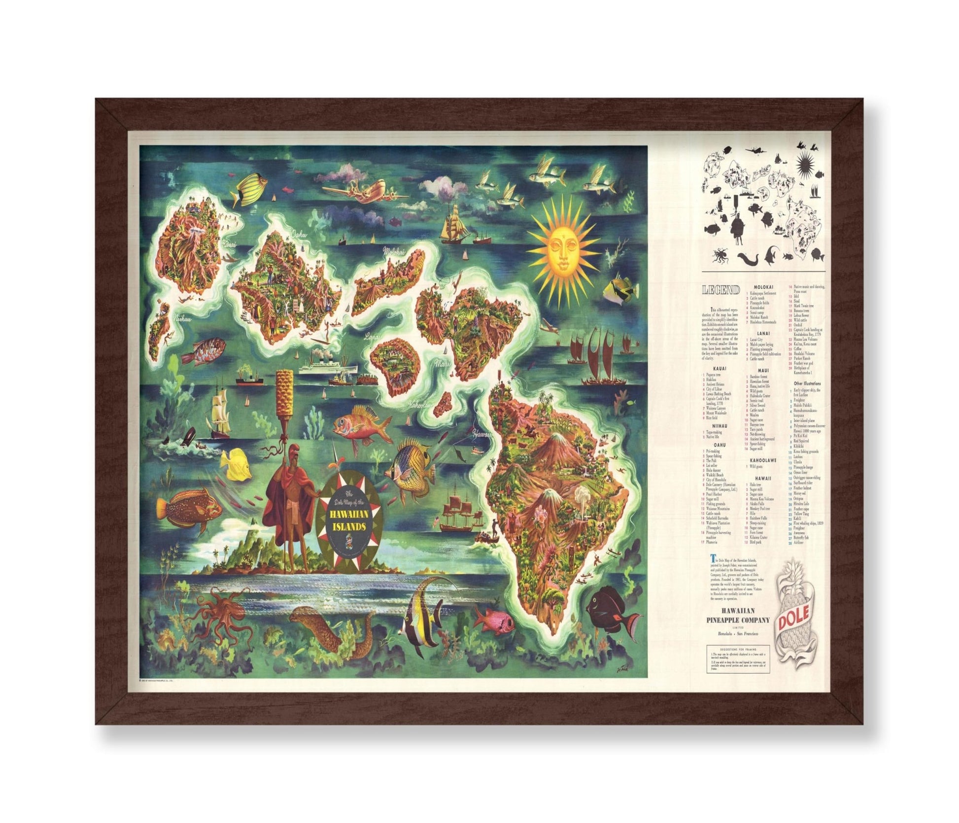 Map of The Hawaiian Islands
