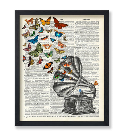 Phonograph and Butterflies
