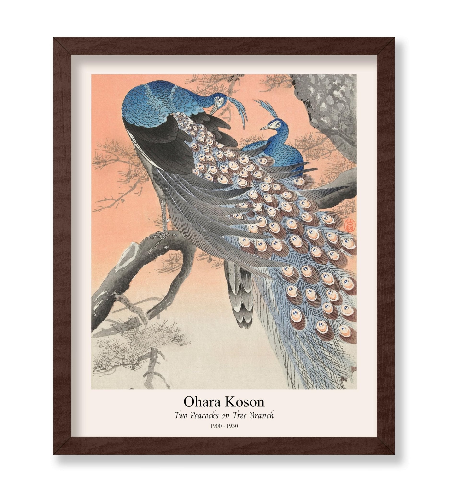 Ohara Koson - Two Peacocks No1