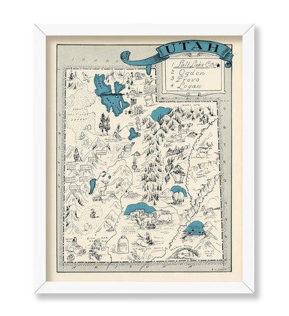 Utah Pictorial Map