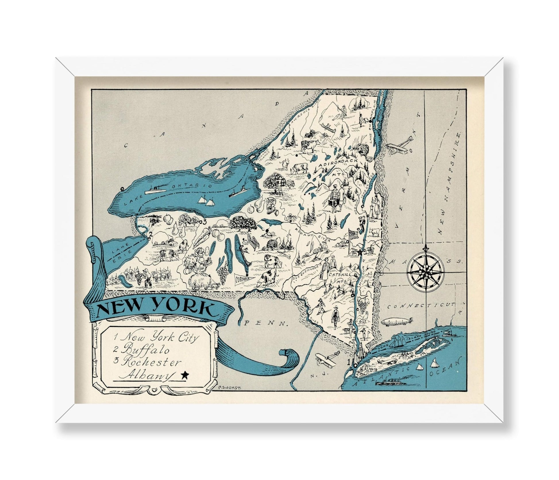 New York Pictorial Map