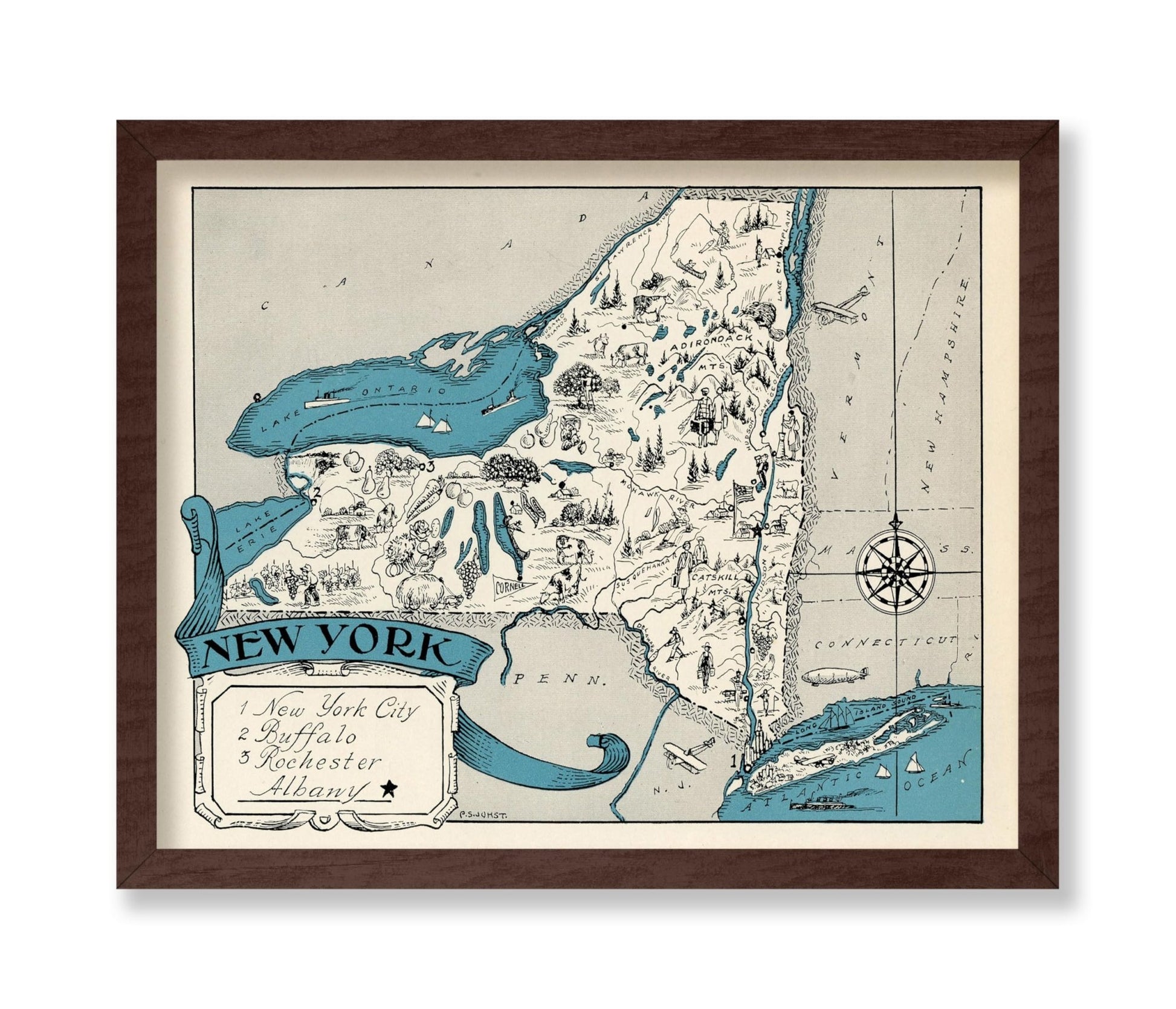 New York Pictorial Map
