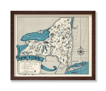 New York Pictorial Map