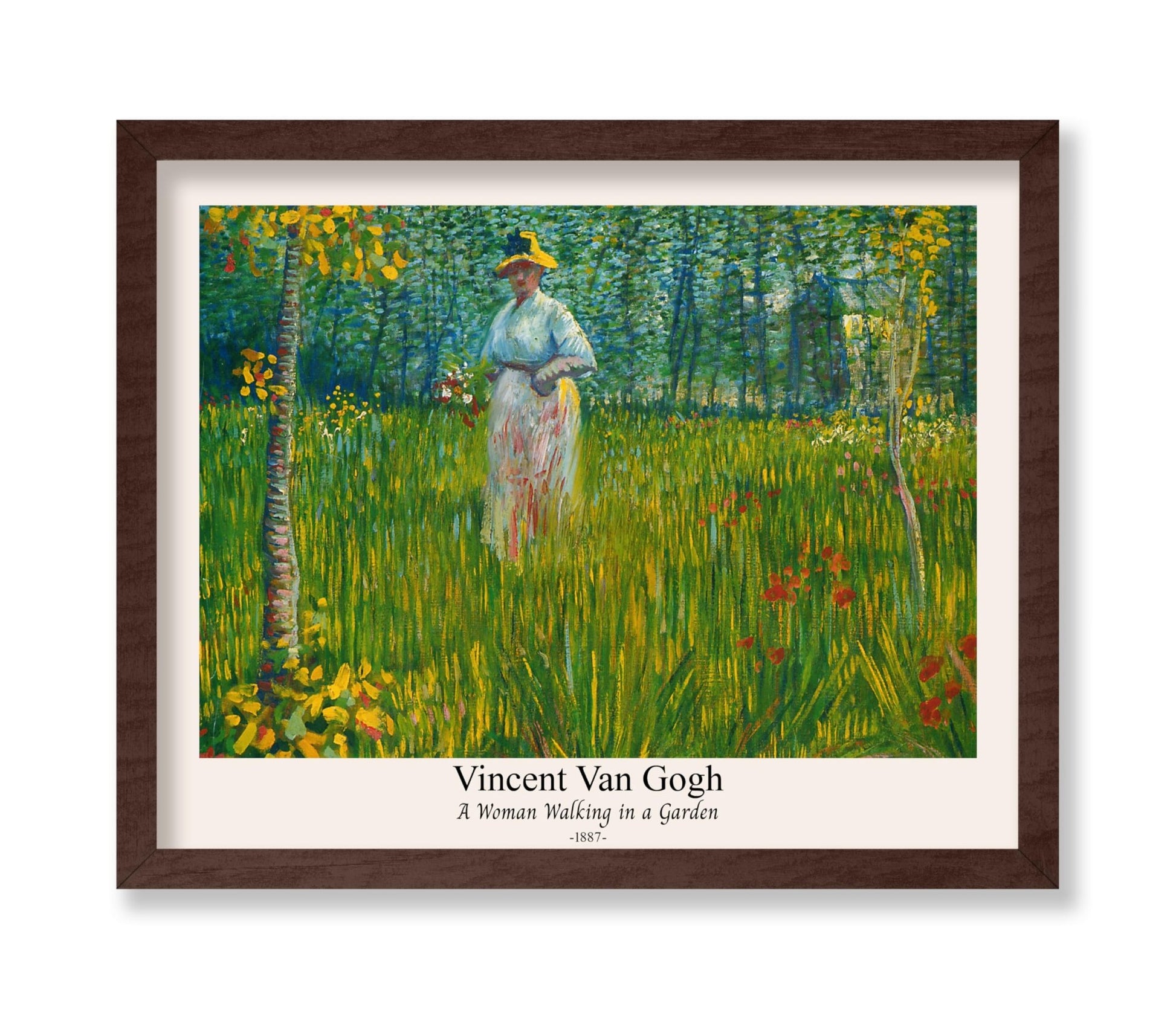 Van Gogh - A Woman Walking in a Garden No1