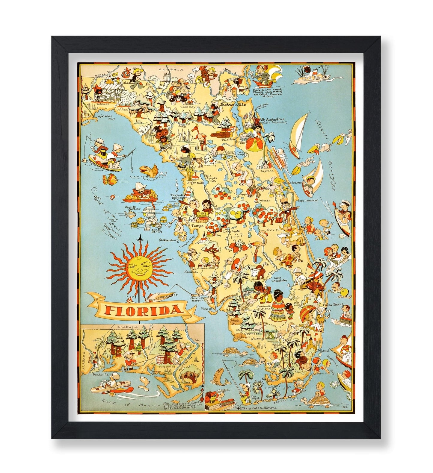 Florida Pictorial Map