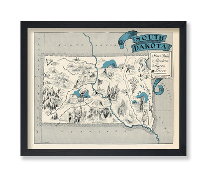 South Dakota Pictorial Map