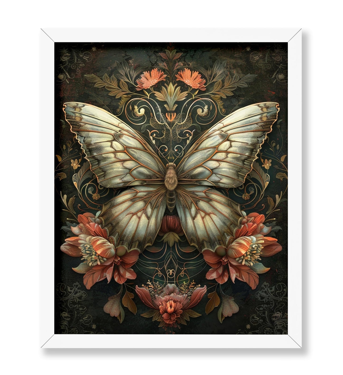 Butterfly & Flowers No1