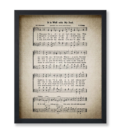 It Is Well With My Soul Hymnal Sheet No1