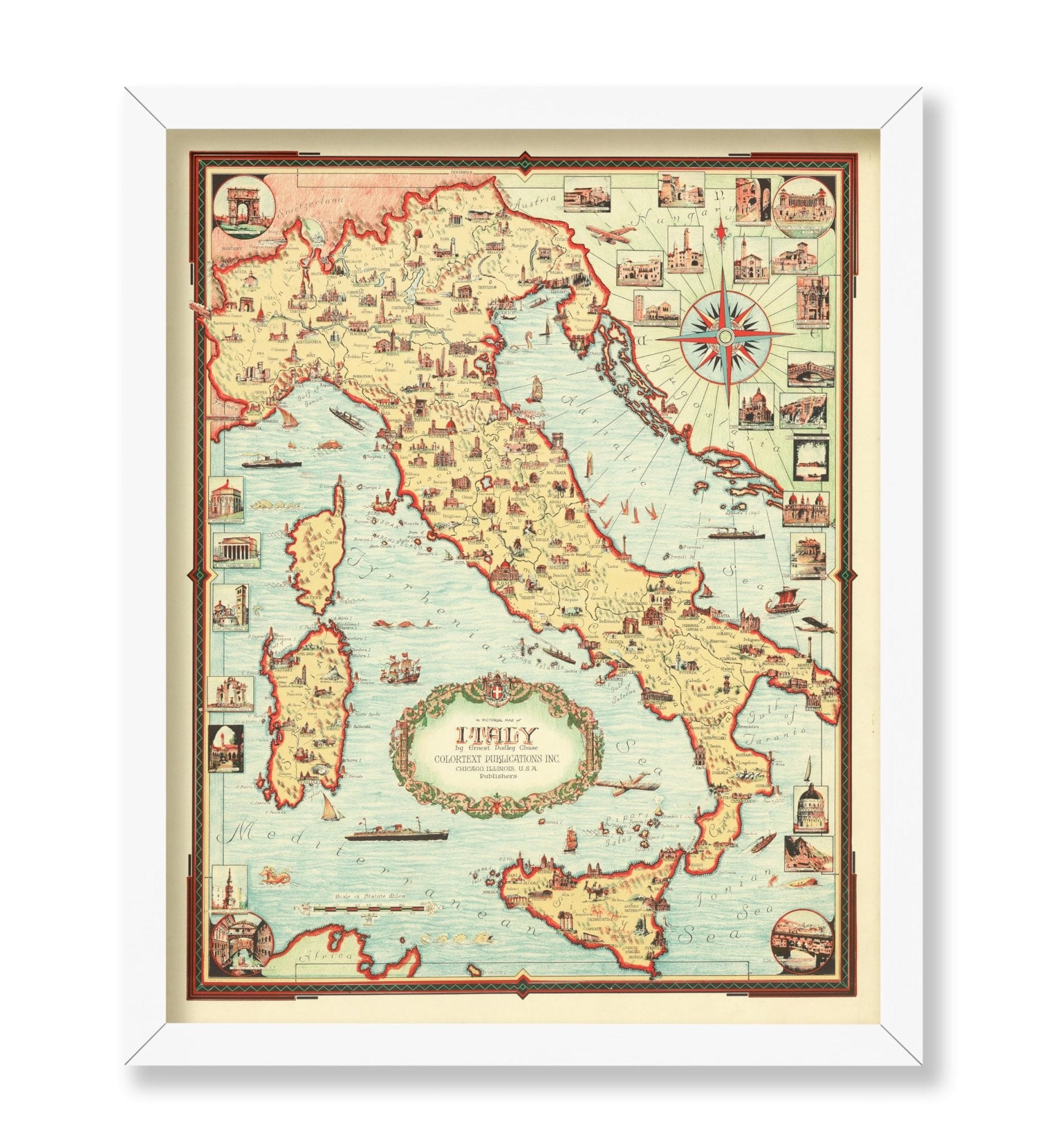 Italy Pictorial Map