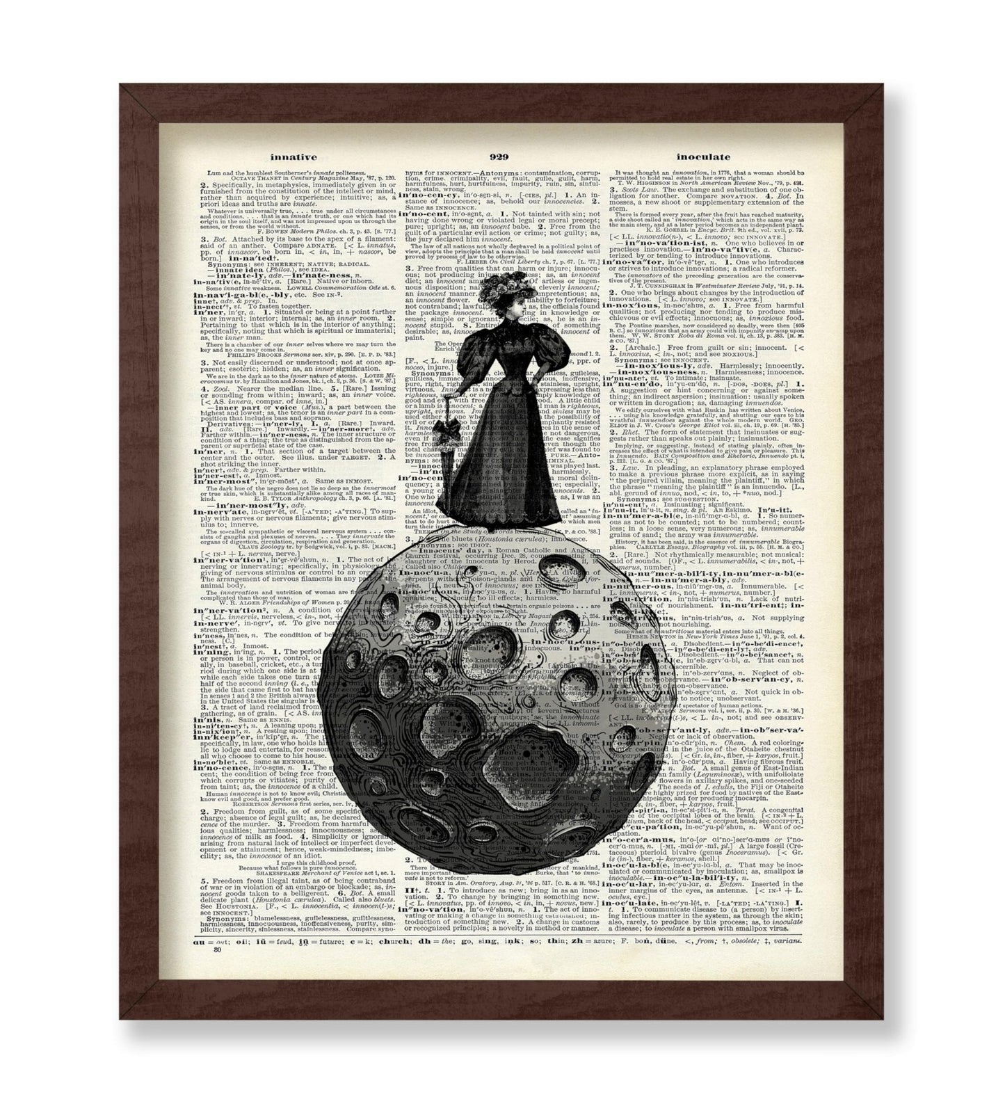 Victorian Woman on The Moon