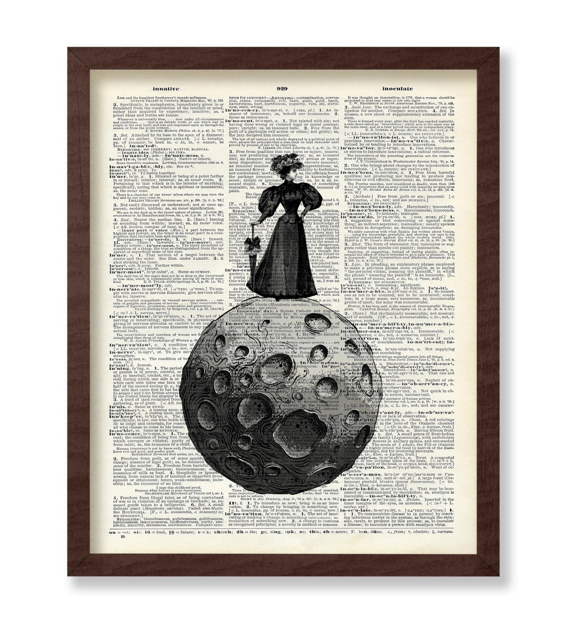 Victorian Woman on The Moon