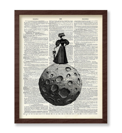 Victorian Woman on The Moon