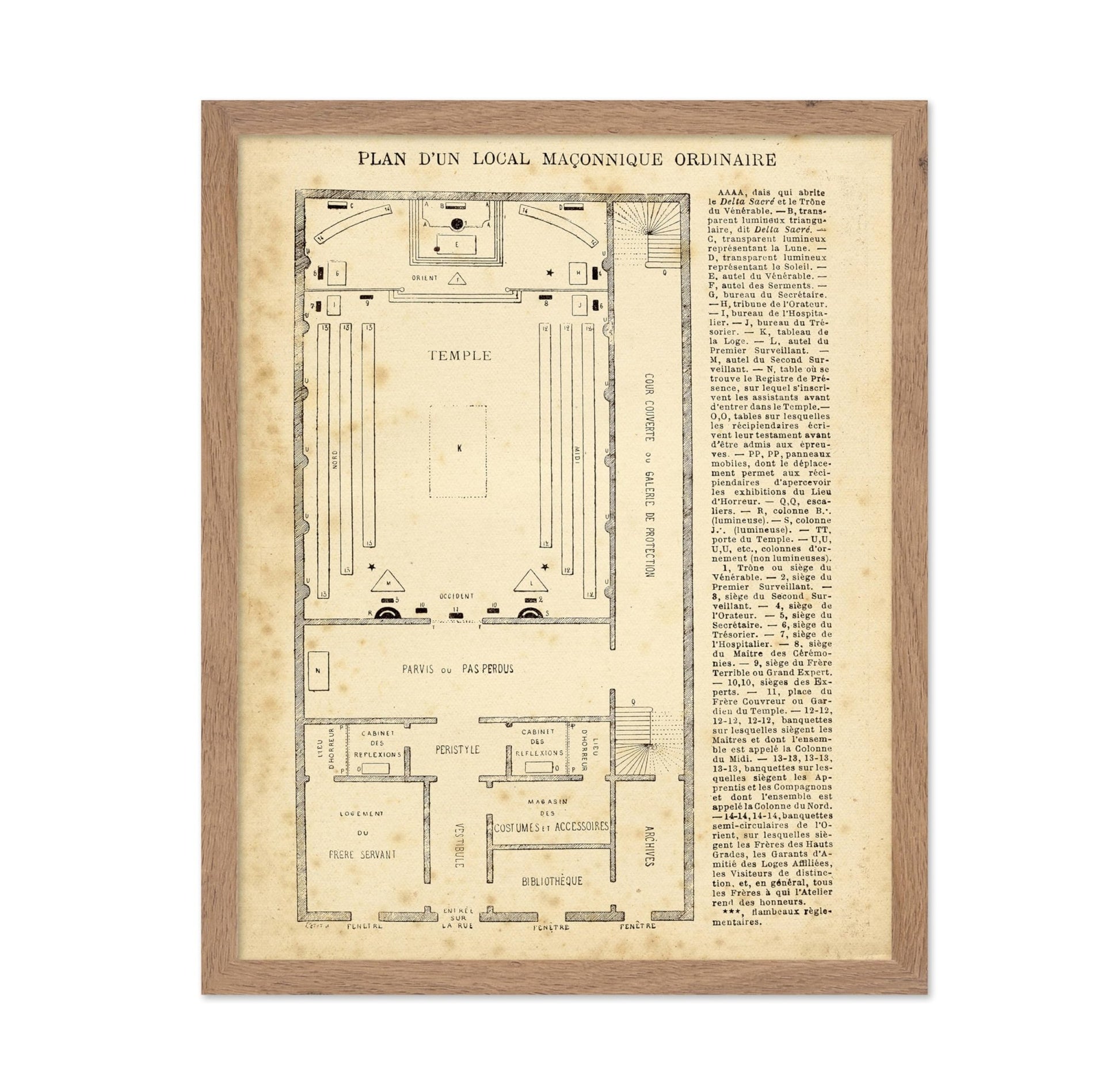 Masonic Temple Plan