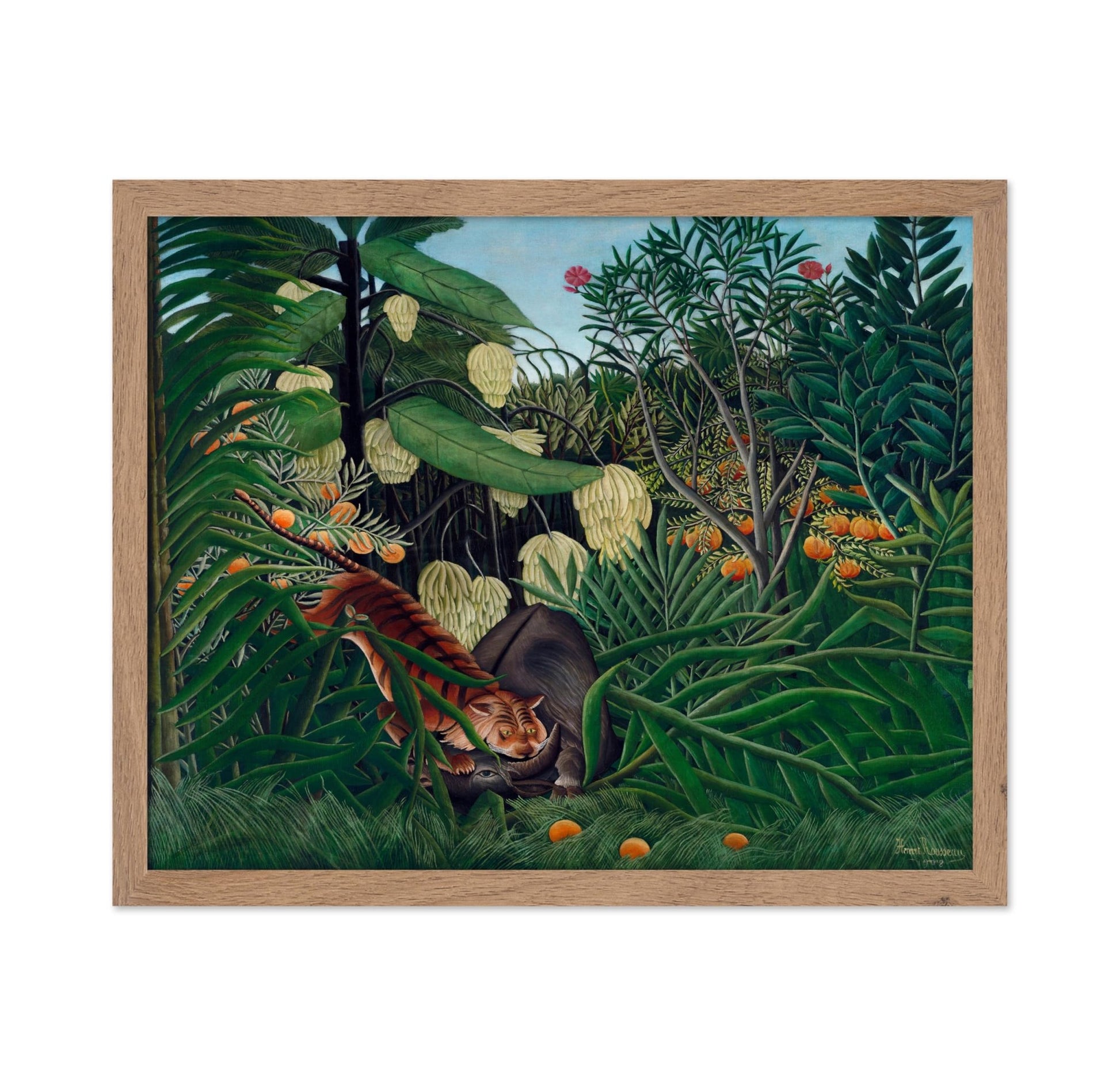Henri Rousseau - Tiger & Buffalo No3