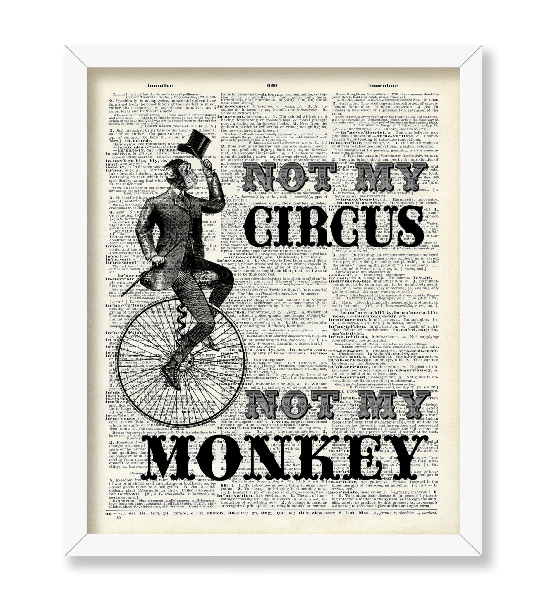 Not My Circus Not My Monkey No2