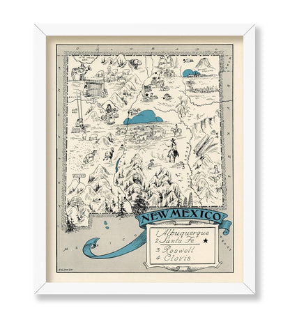 New Mexico Pictorial Map