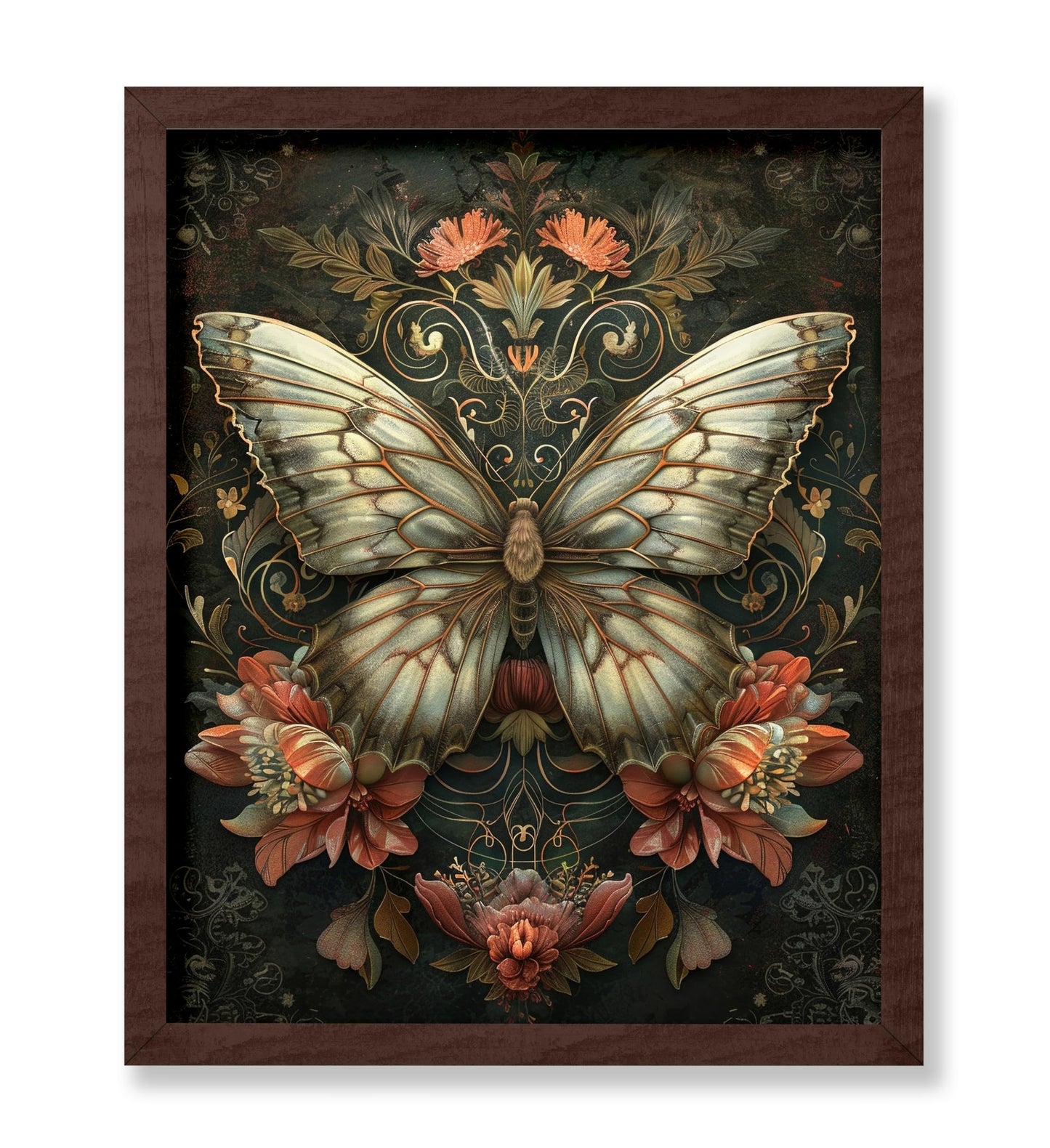 Butterfly & Flowers No1