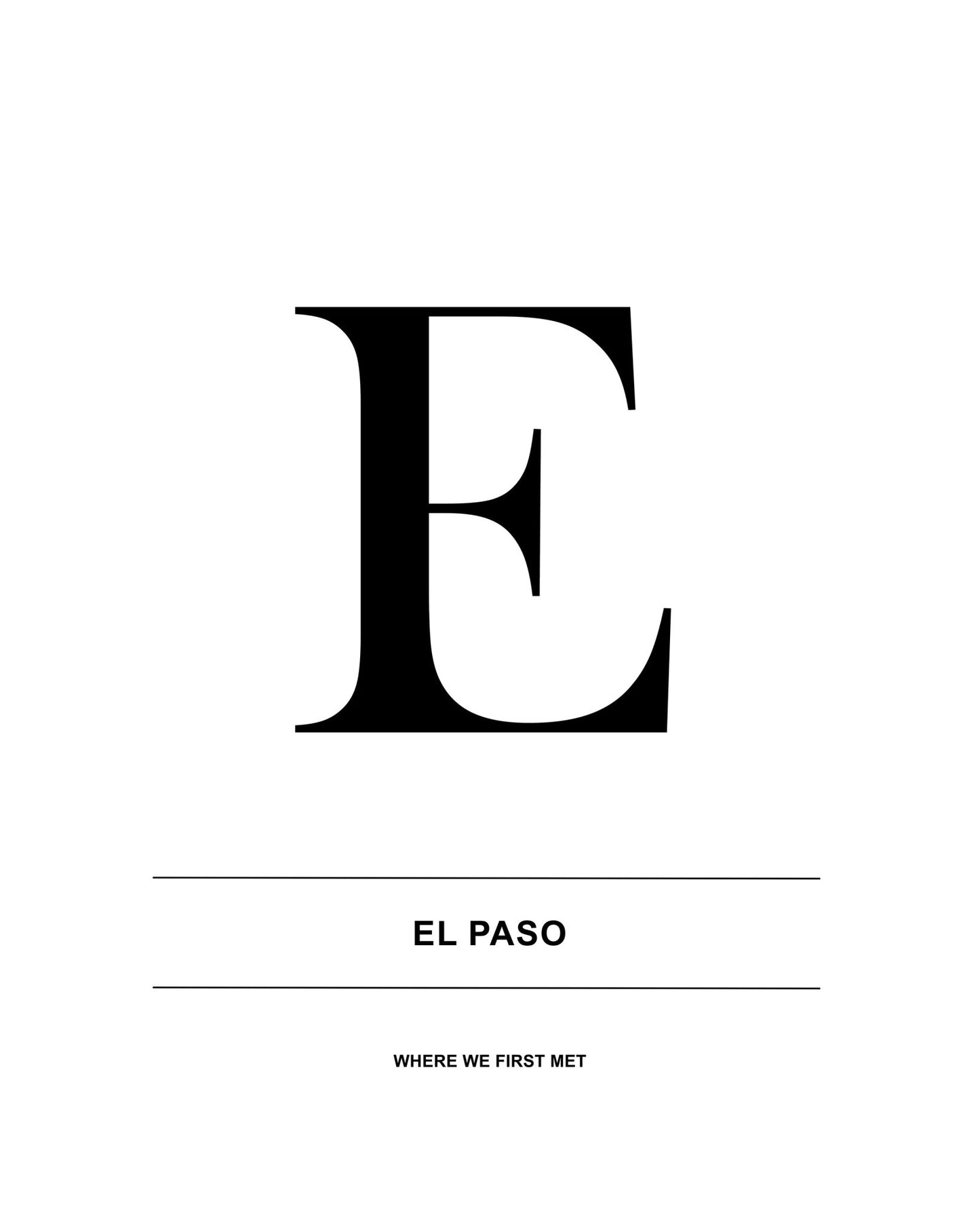 Letter E - City
