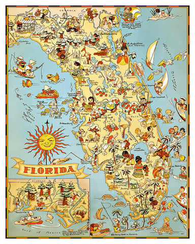 Florida Pictorial Map