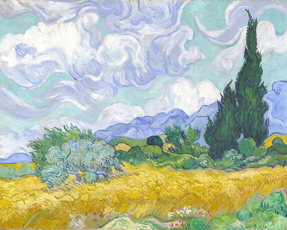 Van Gogh - Wheat Field with Cypresses No1