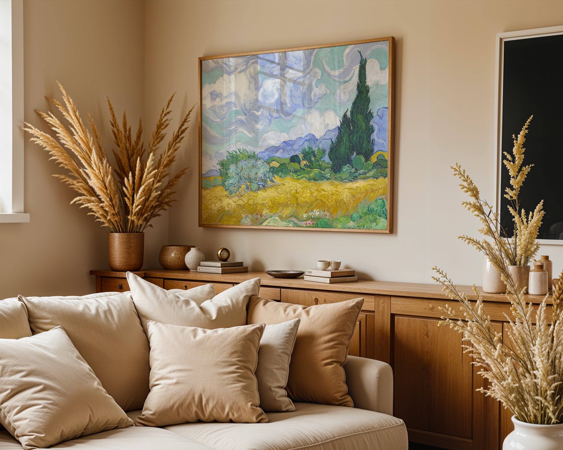 Van Gogh - Wheat Field with Cypresses No1