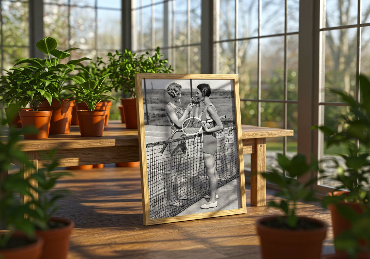 Smoking Tennis Girls