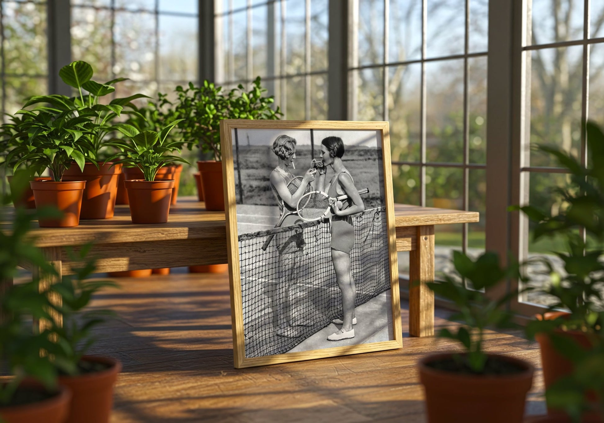 Smoking Tennis Girls