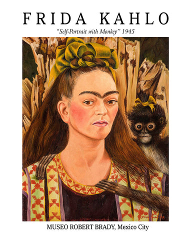 Frida - Self Portrait with Monkey
