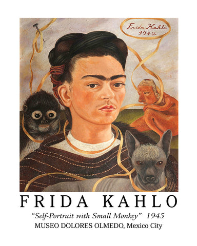 Frida - Self Portait with Small Monkey