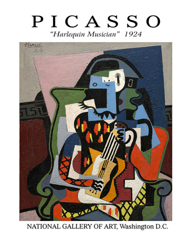 Picasso - Harlequin Musician