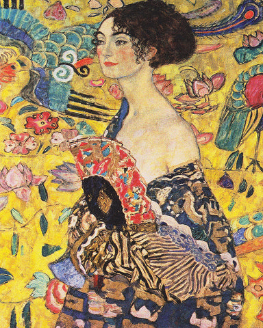 Gustav Klimt - Lady With Fan No1