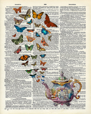 Teapot and Butterflies