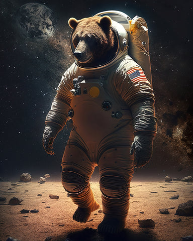 Grizzly Bear Astronaut