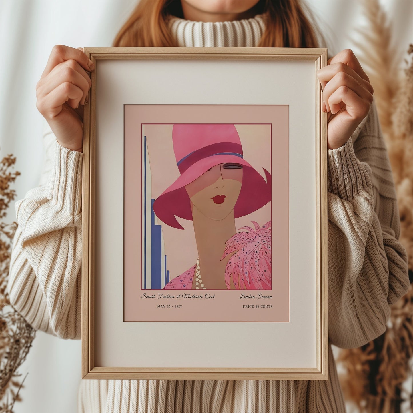 Pink Fashion Magazine Cover