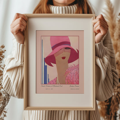 Pink Fashion Magazine Cover