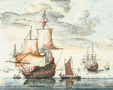 Ships on A Calm Sea