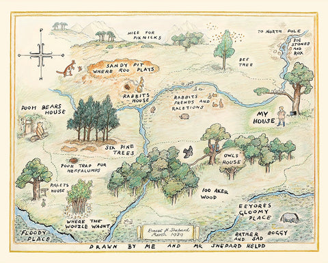 Winnie the Pooh Hundred Acre Wood Sign