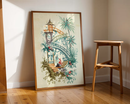 Waterfall Chinoiserie