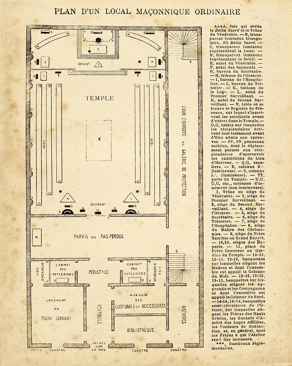 Masonic Temple Plan