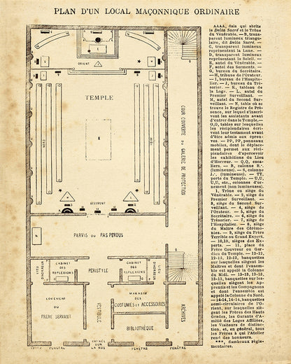 Masonic Temple Plan