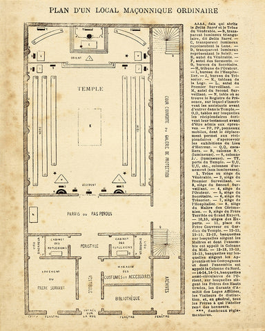 Masonic Temple Plan