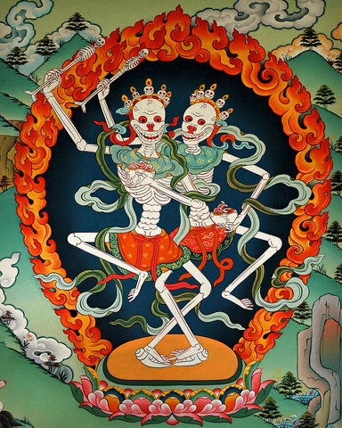 Dancing Skeletons No1