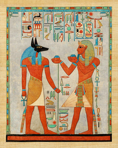 The King with Anubis, Tomb of Haremhab