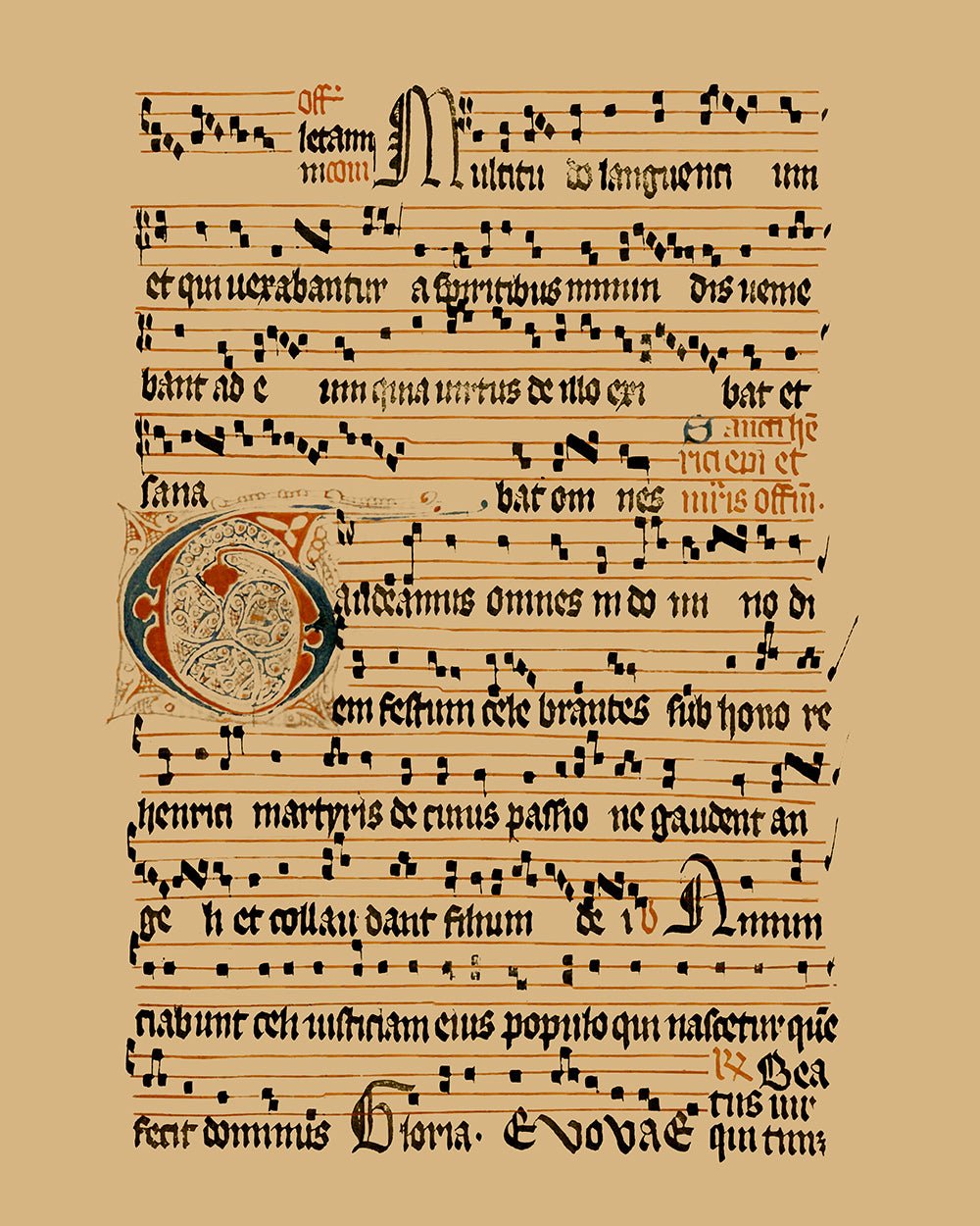 Gregorian Chant Manuscript