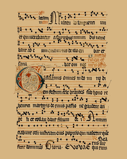 Gregorian Chant Manuscript