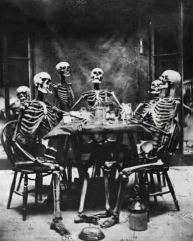 Skeletons Smoking